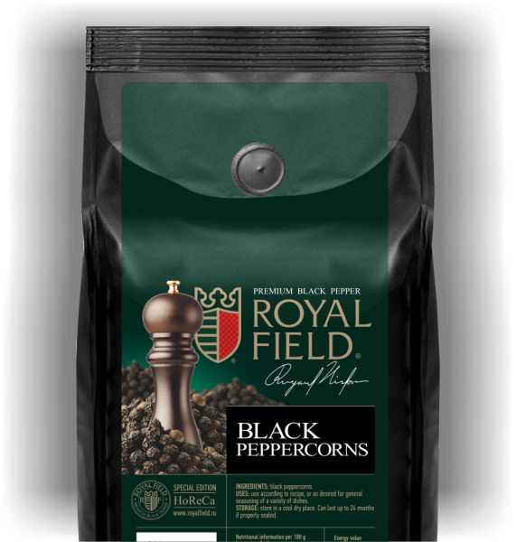 S Перец чёрный дробленый RoyalField 500 г (HoReCa) фото 1