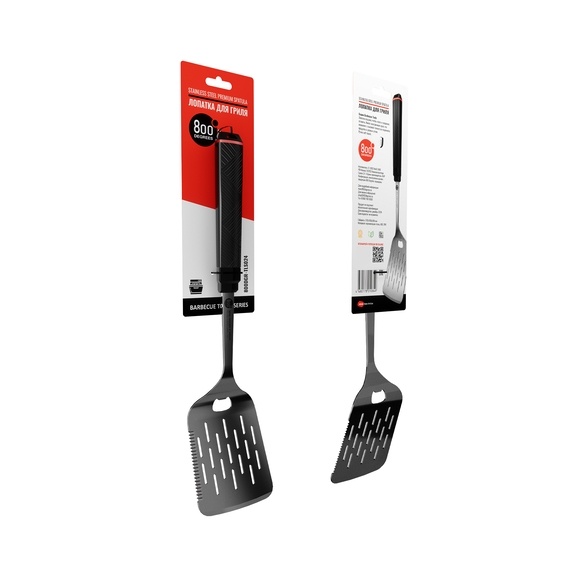 Лопатка для гриля с открывалкой Red Line 800 Degress Stainless Steel Spatula фото 1