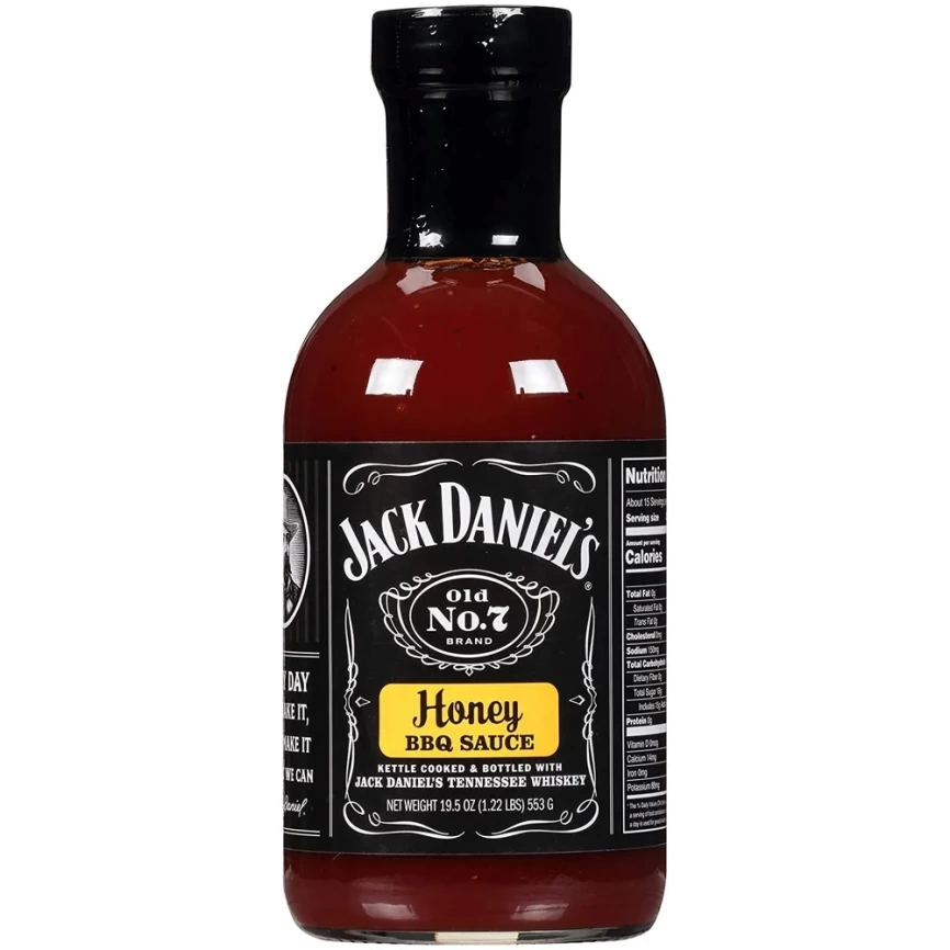 Jack Daniels Honey BBQ Sauce (медовый соус для барбекю) 553 гр стекло фото 1